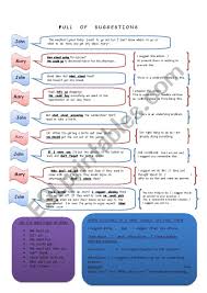 How about - What about - Making suggestions - ESL worksheet by lesleymisano2