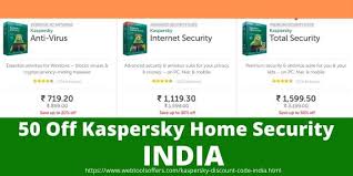 Kaspersky Discount Code India Get Upto 50 Off On Kaspersky Product