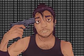 implied Suicide, Eye Contact, Heavy Repetition Of Text, Little Blood, Eye  Strain?// She Called His