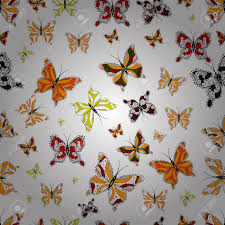 Maybe you would like to learn more about one of these? Cute Butterflies On Yellow Black And White Vector Illustration Royalty Free Cliparts Vectors And Stock Illustration Image 124611881