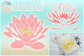 The free images are pixel perfect to fit your design and available in both png and vector. Lotus Water Lily Svg Dxf Eps Png Pdf Files For Cricut Silhou 312347 Svgs Design Bundles