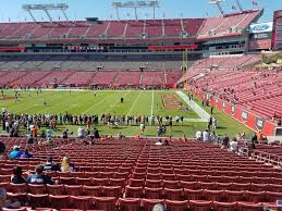 raymond james stadium section 139 tampa bay buccaneers