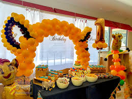A happy birthday banner featuring bunga, fuli, and all of the lion guard will set your room apart! Lion King Birthday Party Decoration Ideas Novocom Top