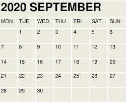 September 2020 Wall Calendar In 2020 Monthly Calendar Template Kids Calendar September Calendar