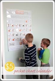 diy pocket chart calendar for homeschool or just for fun