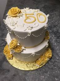 13 impressive 50th birthday cakes designs. Golden Anniversary Cake