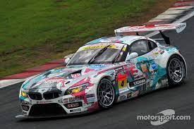 Bmw Z4 Hatsunemiku Goodsmile Super Gt Fuji 2011 Bmw Z4 Bmw Car Tuning