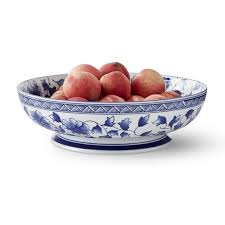 Large pedestal bowl, pedestal fruit bowl, white pedestal bowl, white fruit bowl, ceramic salad bowl, large ceramic bowl, wedding gift 1220ceramicsstudio 5 out of 5 stars (877) $ 145.00 free shipping etsy's pick add to favorites old colony milk glass eyelet lace edge white pedestal dish, midcentury scalloped decorative compote bowl. Blue White Ceramic Fruit Bowl Large Ceramic Fruit Bowl Ceramics Ceramic Bowls