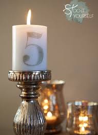 How To Make Tissue Paper Transfer Candle Table Numbers Candle Table Numbers Diy Table Numbers Candle Table