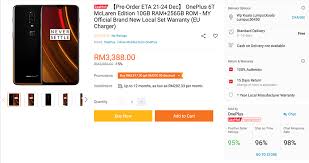 Oneplus has announced its latest flagship killer, which is subtly different from its predecessor that we reviewed back in august. Oneplus 6t Mclaren Edition Now Available For Pre Order In Malaysia Soyacincau Com