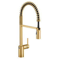 The clean design, coupled with one of five different finishes ensures that your. Moen 5923ewbg Align Pre Rinse Pulldown Kitchen Faucet W Motionsense Brushed Gold
