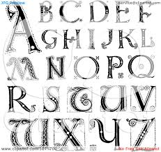 Alphabet Letters Clipart Black And White Clipart Black And White Capital Vintage Styled Alphabet Letters Royalty Free Vector Illu Lettering Alphabet Free Vector Illustration Alphabet Letters Clipart