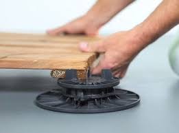Dalle bois akola l100 x l100 cm x ep44 mm. Comment Faire Une Terrasse En Bois Sur Plots Leroy Merlin