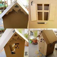 Steps E H Haunted House Diy Cardboard House Diy Cardboard