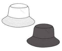 Bucket Hat Vector Illustration Flat Sketches Template Modelo De Design De Moda Esbocos De Vestidos Chapeus Da Moda