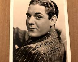 Craig Stevens Rare Very Early Autographed Photo '42 Peter Gunn Abbott  Costello