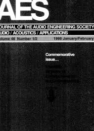 Long battery life ensures this hidden hd camera captures and saves every moment. Aes E Library Complete Journal Volume 46 Issue 1 2