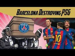 Le psg se qualifie pour les quarts de finale de la ligue des champions malgré une prestation décevante sur sa pelouse. Barcelona Vs Psg 6 1 Champions League Meme Comeback Coffin Dance Youtube Psg Champions League Barcelona