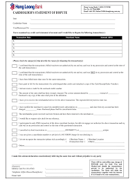 Dispute Form Hong Leong Bank Fill Out And Sign Printable Pdf Template Signnow