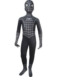 Black And White Superhero Suit Kids Venom Spider Man Black Costume Superhero Outfit Halloween Costume X Mas Christmas Gift Toys Comic Con Make Up Outfit Fancy Dress Super Hero Outfits Fancy Halloween Costumes Black Costume