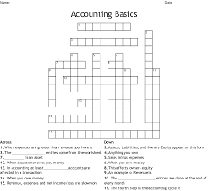 Ascii characters only (characters found on a standard us keyboard); Accounting Basics Crossword Wordmint