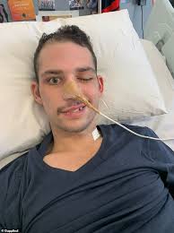 Healthy tradie Jacob, 21, felt tired during dinner with his mum