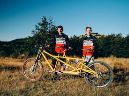 So there you have it. Video This Couple Rides Jumps Teeter Totters Drops On Their Dh Tandem Pinkbike