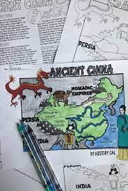 Ancient China Map Activity Print And Digital Map Activities Ancient China Map China Map
