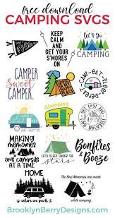 Download Free Camping Svg For A Diy Camping Bucket Brooklyn Berry Designs