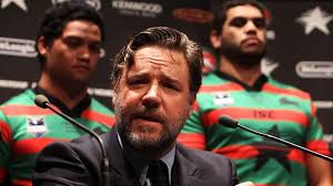 Russell Crowe shrugs off suggestions that Wayne Bennett will coach South  Sydney in 2012