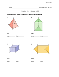 The accident happened last sunday afternoon. Chapter 12 Practice Surface Area And Volume Of Solids
