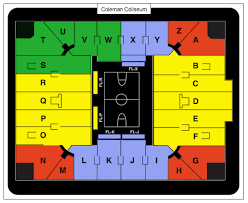 Coleman Coliseum Seating Chart Related Keywords