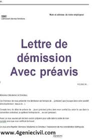 Il est cependant possible, avec l'accord de l'employeur, de ne pas réaliser tout ou partie de ce préavis. 3 Modeles De Lettres De Demission Avec Preavis Word Cours Genie Civil Outils Livres Exercices Et Videos
