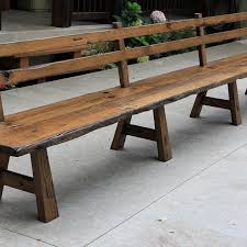 Live Edge Barn Wood Bench With Back Rest 15 Long Diy Wood Bench Wood Bench With Back Dining Bench With Back