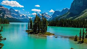 Follow the vibe and change your wallpaper every day! Natural Spring Lake Mountain Snow Island Beautiful Background Wallpapers13 Com