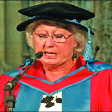 Professor Sir Steve Smith, the vice-chancellor, who has chosen to wear...