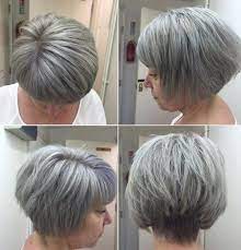 Best shag haircuts and hairstyles of short length. Stacked And Layered Gray Bob If I Go Short Again Short Hair Styles Shampoo For Gray Hair Hair Styles