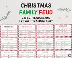 When families gather together, fights erupt. Christmas Friendly Feud Game Family Feud Quiz Christmas Etsy Christmas Family Feud Christmas Games Family Christmas