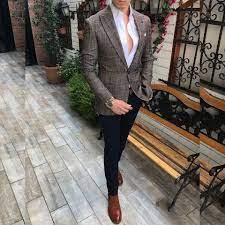 Tek Blazer Ceketler 229 90 Toptan Perakende Satis Whatsapp Siparis 905448557525 Kombin Icerigi Grey Slim Fit Suit Mens Fashion Suits Mens Vest Fashion