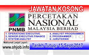 S'il nous manque une distinction concernant ce lieu de travail ou ce secteur, merci de nous en informer. Percetakan Nasional Malaysia Berhad Kuching Percetakan Nasional Malaysia Berhad 1 Tip Percetakan Nasional Malaysia Berhad Pnmb Fdezt