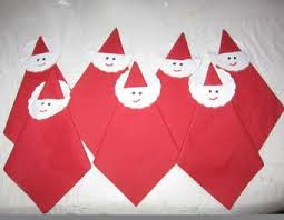 Weihnachtliche Nikolaus Servietten Miniprojekt Weihnachten Deko Nikolaus Serviet Basteln Weihnachten Nikolaus Weihnachtstischdeko Basteln Basteln Weihnachten