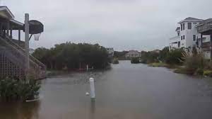 The north carolina flood inundation mapping and alert network. Flooding At Ocean Lake Corolla Nc Youtube