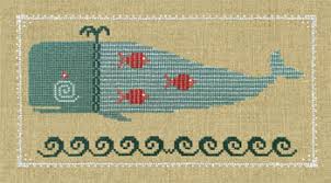 130w x 168h design area: Artful Offerings Winsome Whale Cross Stitch Pattern 123stitch