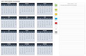 This template can be used to create calendars for any year. Free Excel Calendar Templates