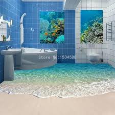 Grosshandel Selbstklebende Boden Mural Fototapete 3d Meerwasser Welle Bodenbelag Aufkleber Bad Tragen Rutschfeste Wasserdichte In 2020 Fototapete Fototapete 3d Tapeten