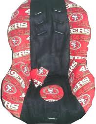 Sf 49er S Niners Theme Inspired Car Seat Cover Sf 49ers 49ers Carseat Cover
