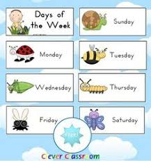 90 Best Days Of The Week Images Teaching Days Of The
