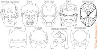 Stampaecoloraweb Maschera Iron Man Disegni Da Colorare