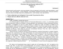Modele de subiecte pentru examenul de bacalaureat rezolvate. Bacalaureat Istorie 2017 Ce Subiecte Le Au Picat Elevilor La Istorie
