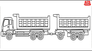Cara mengambil gambar mewarnai disini juga sangat mudah karena kami sudah sediakan cara mengambil gambar mewarnai di situs marimewarnai.com. Truk Gandeng Cara Menggambar Dan Mewarnai Truk Gandeng Untuk Anak Youtube